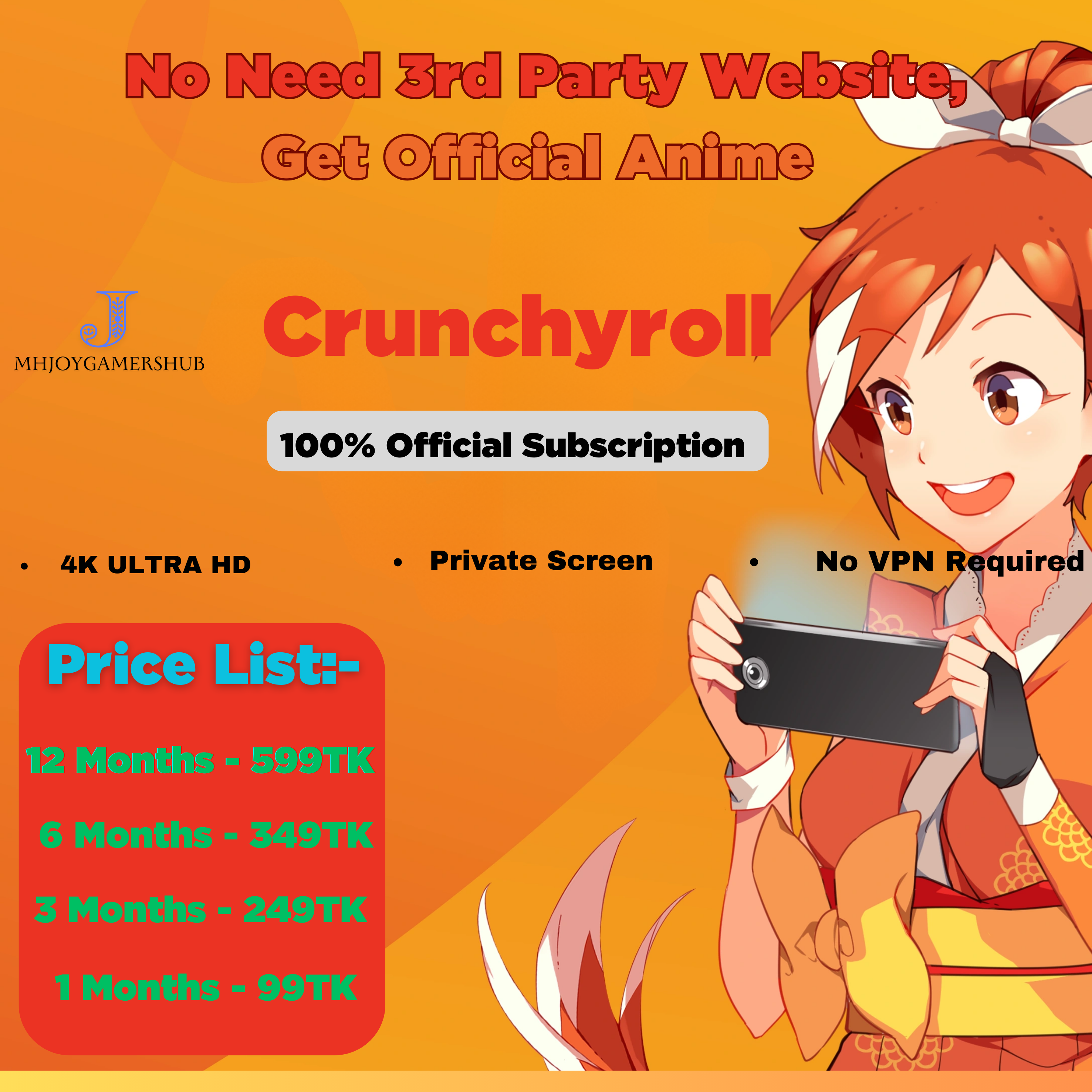 Crunchyroll Premium Subscription - Image 2